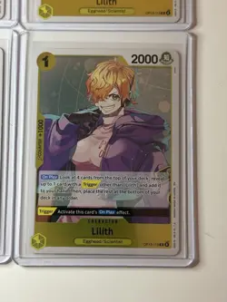 Lilith OP13-113 Carrying On His Will 4 Foil Card Play Set Lot One Piece - Image 5