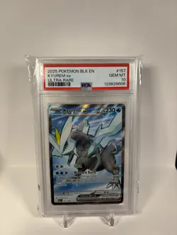 Pokemon Black Bolt Kyurem EX Full Art Rare Card 157/086 PSA 10 - Image 1