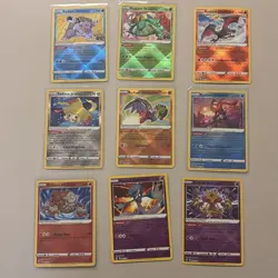 Pokemon TCG radiant lot Charizard, Blastoise, Venusaur Graninja 9 cards - Image 1