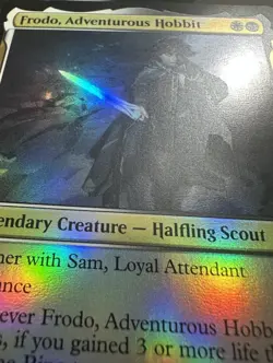 Frodo, Adventurous Hobbit Lord of the Rings Magic Gathering Foil M0002 MINT - Image 3