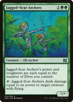 Jagged-Scar Archers [Duel Decks: Elves vs. Inventors] Magic MTG - Image 1