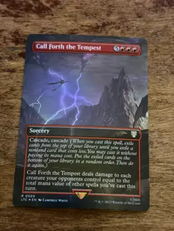 Call Forth the Tempest (Borderless) Commander: the Lord of the Rings: Tales... - Image 1