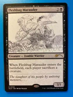 MTG 1x Fleshbag Marauder # 725 Sketch Secret Lair Drop Magic the Gathering x1 NM - Image 1