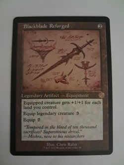Blackblade Reforged Retro Schematic NM The Brothers War Magic the Gathering MTG - Image 1