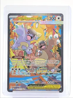 MEGA KANGASKHAN EX 2025 POKEMON MEGA SPECIAL ILLUSTRATION RARE 182/132 Q1860 - Image 1