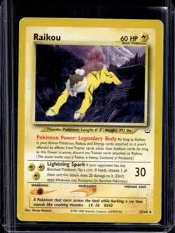 2001 Pokemon Neo Revelation Raikou #22/64 - Image 1