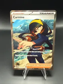 Pokemon TCG Carmine Full Art Trainer Twilight Masquerade Ultra Rare Holo - Image 2