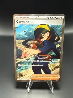 Pokemon TCG Carmine Full Art Trainer Twilight Masquerade Ultra Rare Holo - Image 3