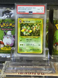 2000 P.M. Pokemon Neo Blossom Holo 182 PSA 8 NM-MT - Image 1