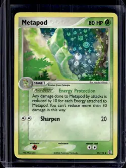 2004 Pokemon EX FireRed & LeafGreen Metapod #39/112 - Image 1