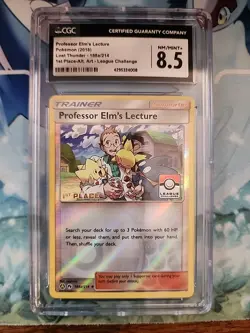 1ST PLACE 2018 Professor Elm's Lecture 188a/214 Pokemon League Challenge CGC 8.5 - Image 1