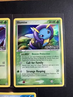 Pokemon TCG EX Delta Species Holo Lot Swellow Marill Zubat Golbat Illumise 2005 - Image 2