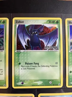 Pokemon TCG EX Delta Species Holo Lot Swellow Marill Zubat Golbat Illumise 2005 - Image 4