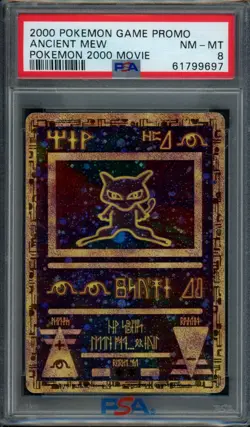 2000 Pokemon Game Promo Ancient Mew Pokemon 2000 Movie PSA 8 NM-MT 697 - Image 1