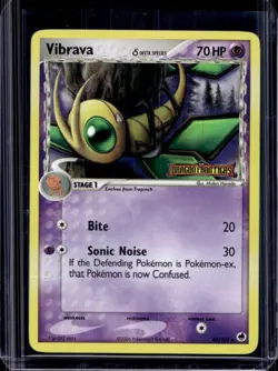 2006 Pokemon EX Dragon Frontiers Vibrava Delta Species Reverse Holo #42/101 - Image 1