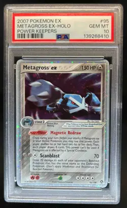 2007 Pokemon EX Power Keepers Metagross Holo #95/108 PSA 10 - Image 1