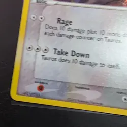 Pokemon TCG Tauros POP Promo Holo 5/17 With Swirl - Image 5