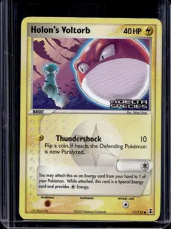 2005 Pokemon EX Delta Species Holon's Voltorb Reverse Holo #71/113 - Image 1