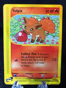 Vulpix 116/147 Aquapolis Common Pokemon TCG NM Never Played - Image 1