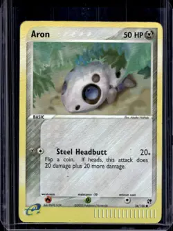 2003 Pokemon EX Sandstorm Aron #56/100 - Image 1