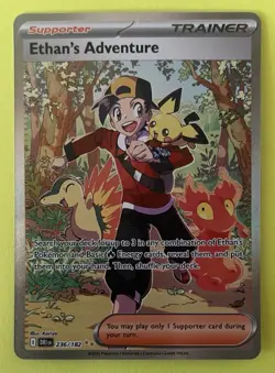 Pokemon Ethan's Adventure 236/182 Special Illustration Rare Destined Rivals - Image 1