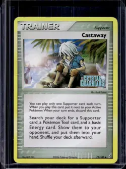 2006 Pokemon EX Crystal Guardians Castaway Reverse Holo #72/100 - Image 1