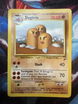 Dugtrio - 23/130 - Rare - Unlimited Edition - Base Set 2 #23/130 Pokemon TCG - Image 1
