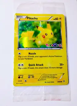 2016 Pokemon Generations PIKACHU Toys R Us Exclusive Promo 26/83 - SEALED - Image 1