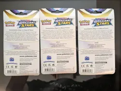 3 Packs Brilliant Stars Pokemon TCG Sword and Shield Blister Packs - Image 3