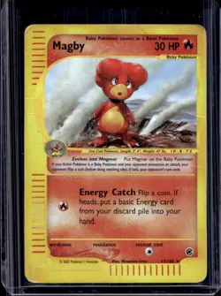 2002 Pokemon Expedition Set Magby Holo #17/165 - Image 1