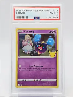 COSMOG 2021 POKEMON CELEBRATIONS CLASSIC COLLECTION 013/025 PSA 8 Q0004 - Image 1