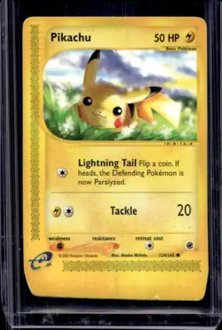 2002 Pokemon Expedition Set Pikachu #124/165 - Image 1