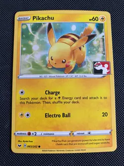 Pokemon Pikachu 065/202 Play Event Exclusive Stamped League Prom #1 - Image 1