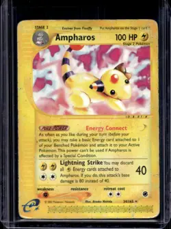 2002 Pokemon Expedition Set Ampharos #34/165 - Image 1