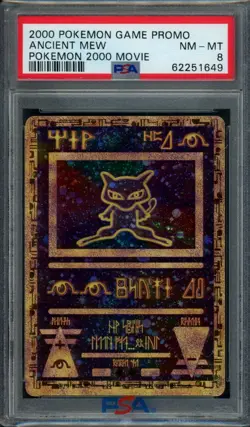2000 Pokemon Game Promo Ancient Mew Pokemon 2000 Movie PSA 8 NM-MT 649 - Image 1