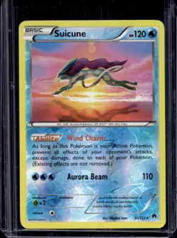 2016 Pokemon XY BREAKpoint Suicune Reverse Holo #30/122 - Image 1