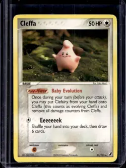 2005 Pokemon EX Unseen Forces Cleffa #21/115 - Image 1