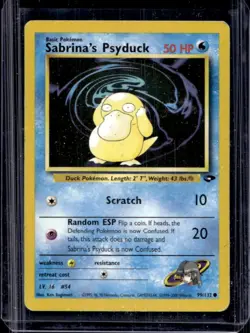 2000 Pokemon Gym Challenge Sabrina's Psyduck #99/132 - Image 1