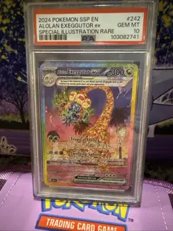2024 Pokemon SSP en Alolan Exeggutor EX Special Illustration Rare #242 PSA 10 - Image 1