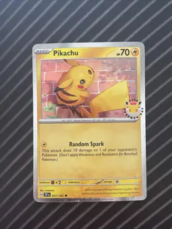Pikachu 051/162 - Near Mint - 2026 Pokemon Day Cosmos Holo - Image 1