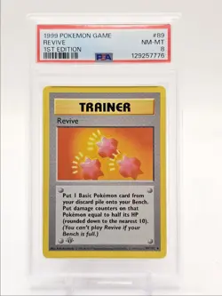 REVIVE 1999 POKEMON 1ST EDITION BASE UNCOMMON 89/102 PSA 8 Q0004 - Image 1