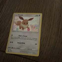 Pokemon TCG Eevee SM184 Sm Promo Cosmos Holo Basic Holo 2019 Mizue 50HP - Image 1
