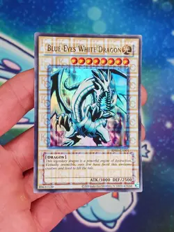 "Kaiba Corp" Blue-Eyes White Dragon RP01-EN001 - VLP - Sun Bleached - LOB Art - Image 5