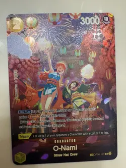 Bandai One Piece CCG O-Nami OP06-101 (SP) Special Trigger Holo Card - Image 1