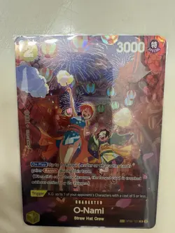 Bandai One Piece CCG O-Nami OP06-101 (SP) Special Trigger Holo Card - Image 3