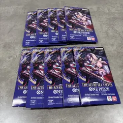 One Piece TCG The Azure Sea’s Seven OP-14 Sleeved Booster Pack Lot Of 10 Sealed - Image 1