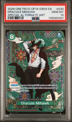 POP 1!! 2026 ONE PIECE THE AZURE SEA'S SEVEN #030 DRACULE MIHAWK - Image 1