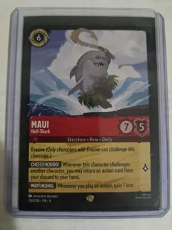 Disney Lorcana Maui Half-Shark - Azurite Sea - Regular - Near Mint #124/204 - Image 1