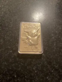 1999 Burger King Pokemon Pikachu Trading Card Gold Plated 23K Nintendo Burger🔥 - Image 3