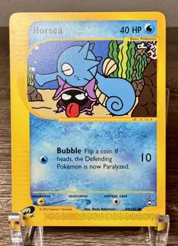 Horsea - 84/147 - Common - Aquapolis - Pokemon Card LP-MP - Image 1